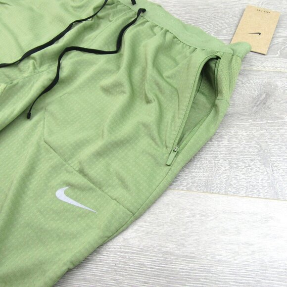 Nike Phenom Knit Running Gym Pants Mens Size Medium Green NEW - Picture 4 of 13